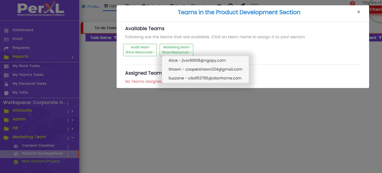 AI Task Description feature