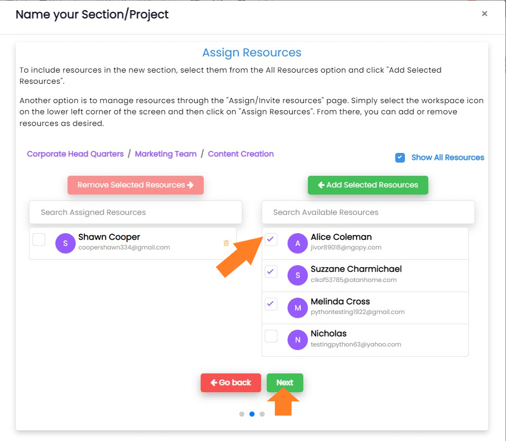 AI Task Description feature