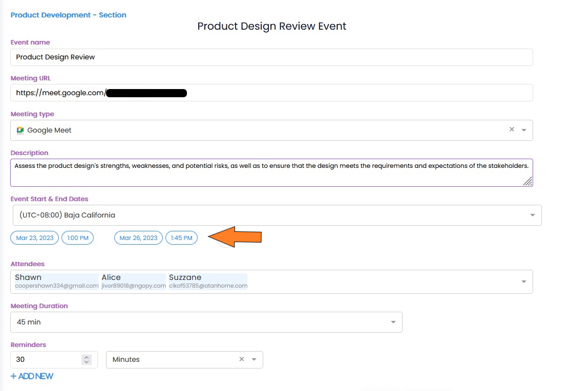 AI Task Description feature