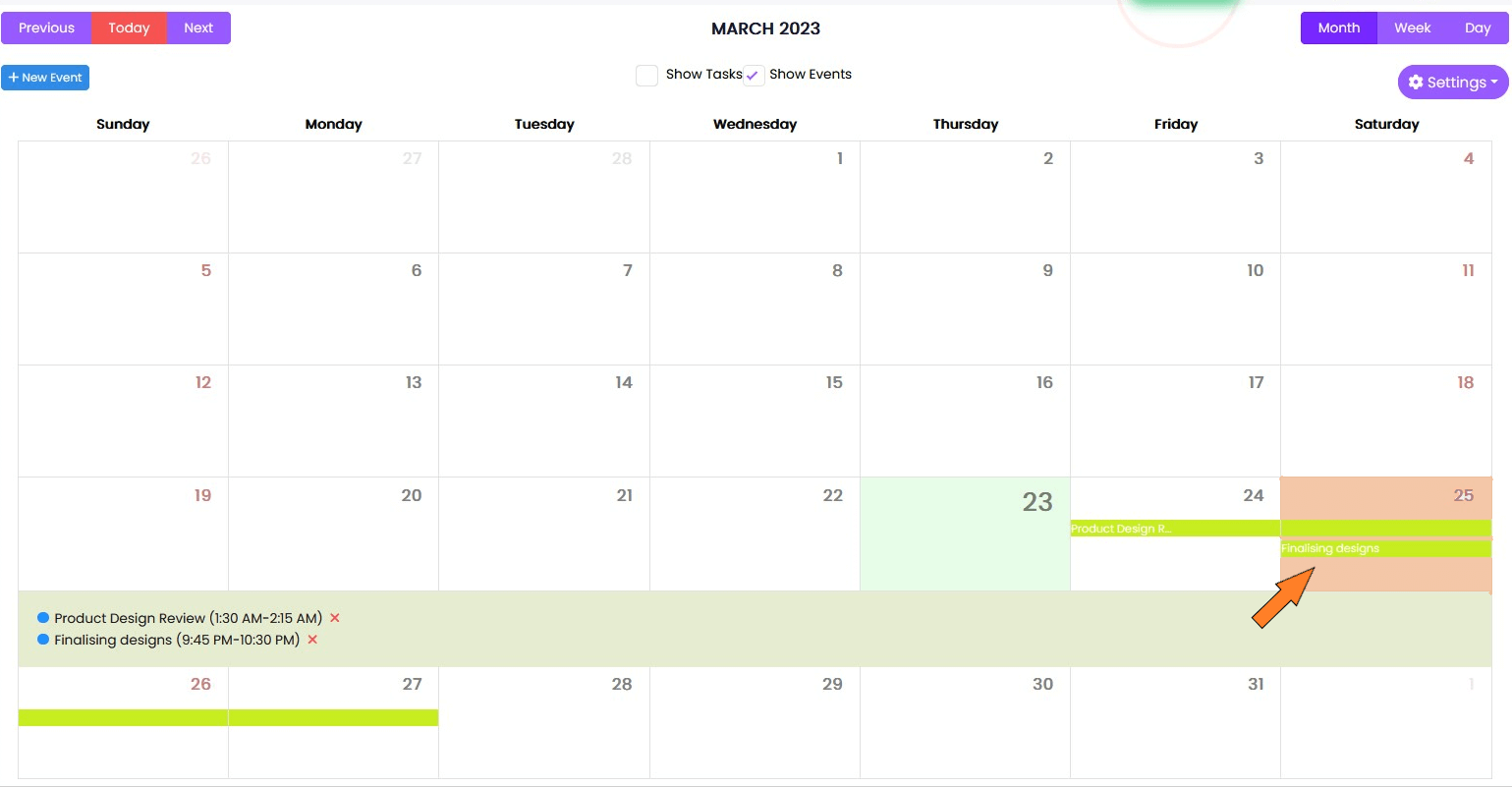 AI Task Description feature