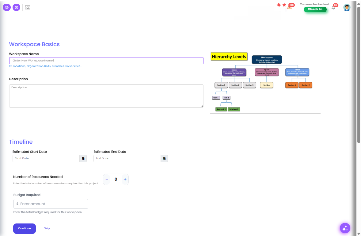 AI Task Description feature